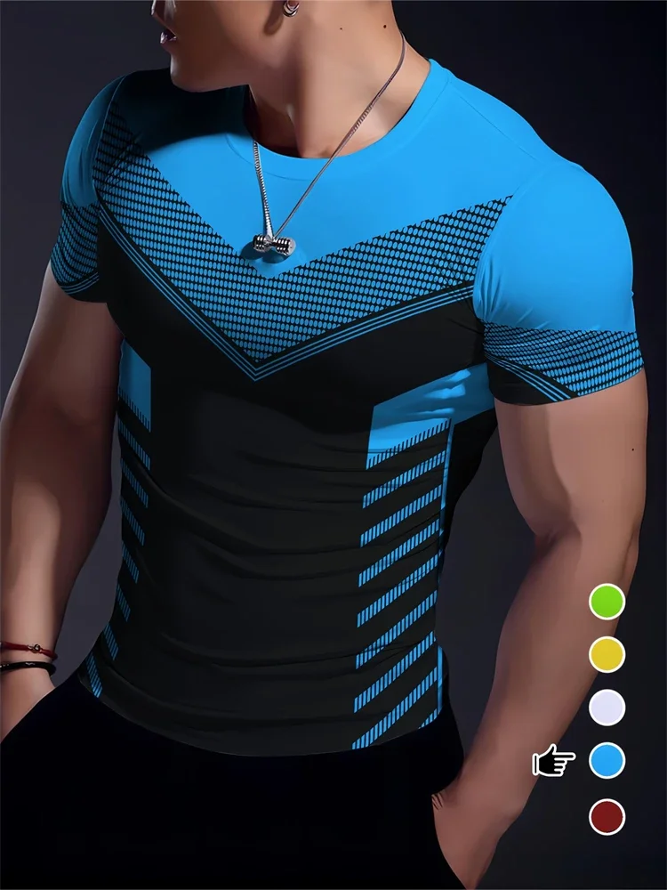 3D Creative Geometric Print Quick Drying Breathable Sports Men's Large Size Fitness Crew-neck Summer T-shirt T Shirt for Men
3D Creative Geometric Print Quick Drying Breathable Sports Men's Large Size Fitness Crew-neck Summer T-shirt T Shirt for Men