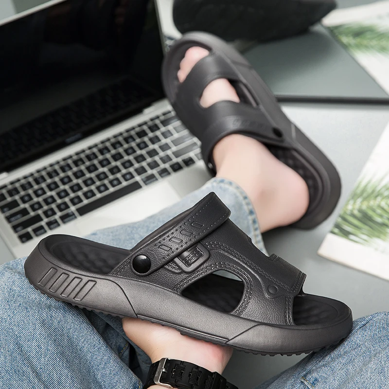 Oversize Men Genuine Leather Casual Slippers Anti Slip Soft Bottom Breathable Outdoor Beach Holiday Walking Footwear
Oversize Men Genuine Leather Casual Slippers Anti Slip Soft Bottom Breathable Outdoor Beach Holiday Walking Footwear