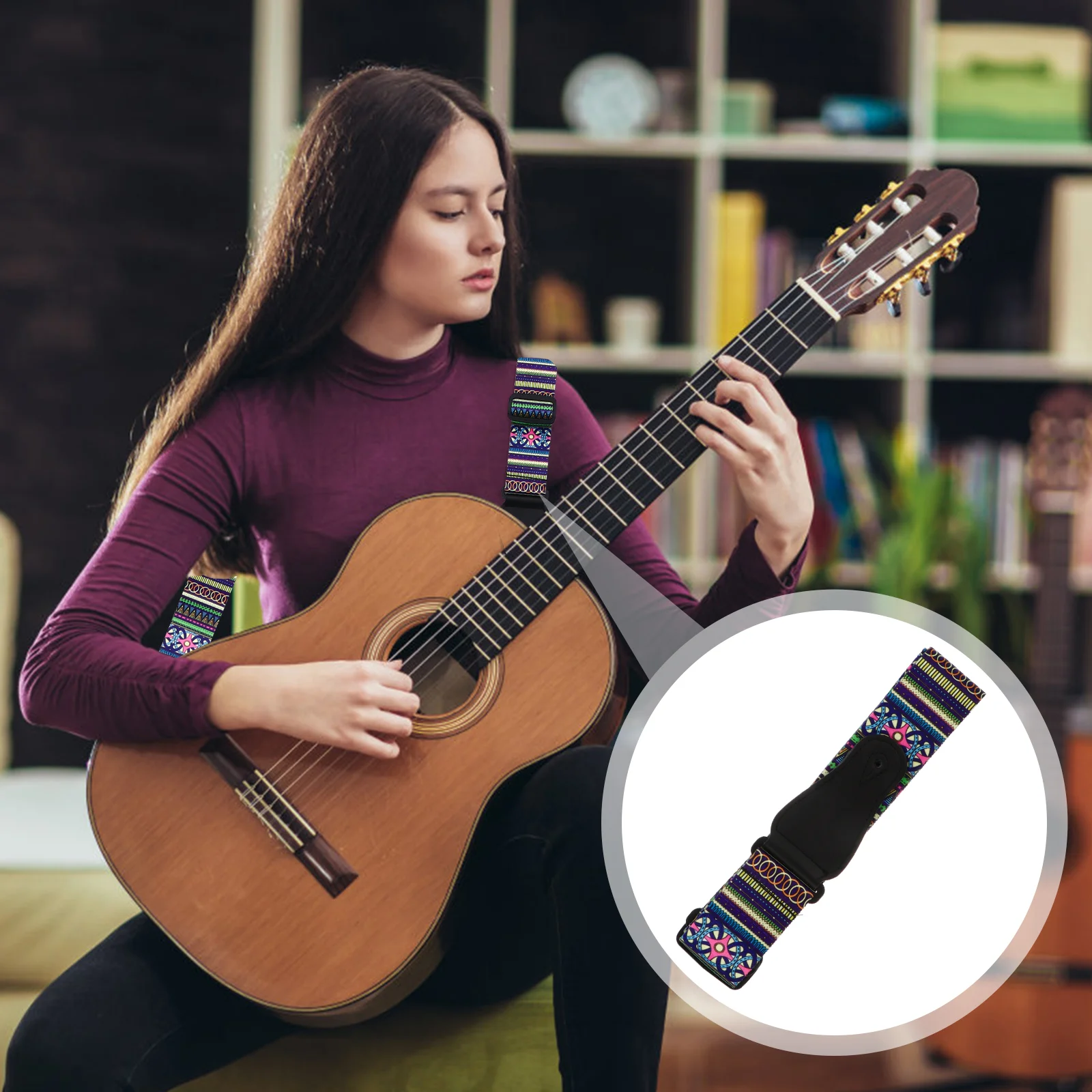 Guitar Strap Adjustable Ukulele Belt Shoulder Neck Polyester Instrument Accessories
Guitar Strap Adjustable Ukulele Belt Shoulder Neck Polyester Instrument Accessories