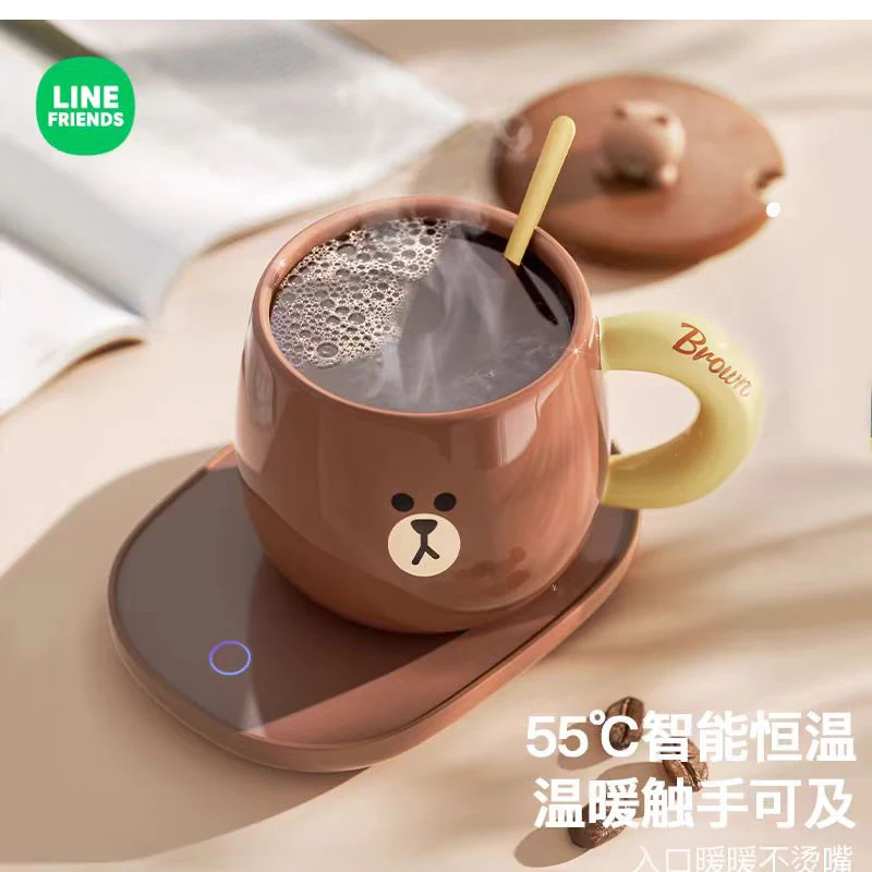 Line Friends Brown Bear Cute Ceramic Mug with Tea Spoon Lid Birthday Gift Souvenir Couple Style Gifts Comes with heating pad
Line Friends Brown Bear Cute Ceramic Mug with Tea Spoon Lid Birthday Gift Souvenir Couple Style Gifts Comes with heating pad