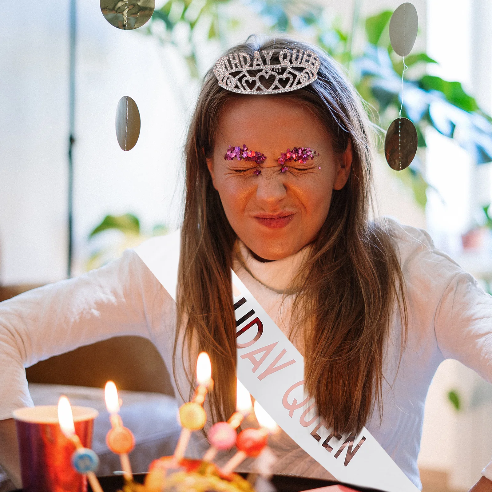 2pcs Crown Tiara Sash Party Headband Birthday Alloy Photo Props Party Supplies Hair Styling Tools For Celebration Event
2pcs Crown Tiara Sash Party Headband Birthday Alloy Photo Props Party Supplies Hair Styling Tools For Celebration Event
