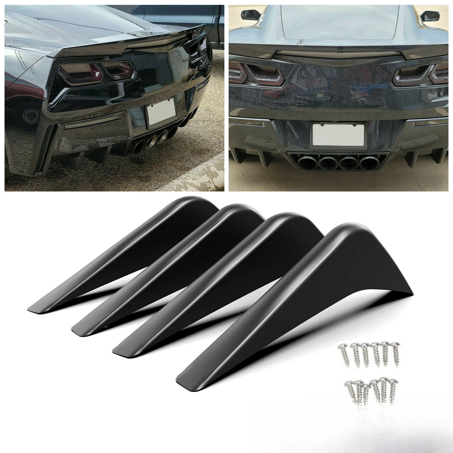 New Rear Bumper Air Diffuser Fin Body Kit For 14-20 Chevrolet Corvette C7
New Rear Bumper Air Diffuser Fin Body Kit For 14-20 Chevrolet Corvette C7