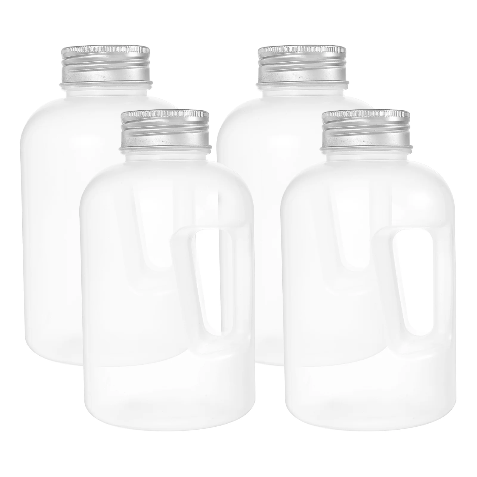 4 Pcs Bucket-shaped Juice Bottle Drink Bottles with Caps Modeling Fridge Water Flat Pp Container for Cookie Jars Lids
4 Pcs Bucket-shaped Juice Bottle Drink Bottles with Caps Modeling Fridge Water Flat Pp Container for Cookie Jars Lids