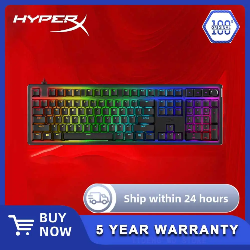 HyperX Alloy Rise — механическая игровая проводная клавиатура с возможностью горячей замены, ПК, датчик окружающей освещенности, прокладка, линейные переключатели
HyperX Alloy Rise — механическая игровая проводная клавиатура с возможностью горячей замены, ПК, датчик окружающей освещенности, прокладка, линейные переключатели