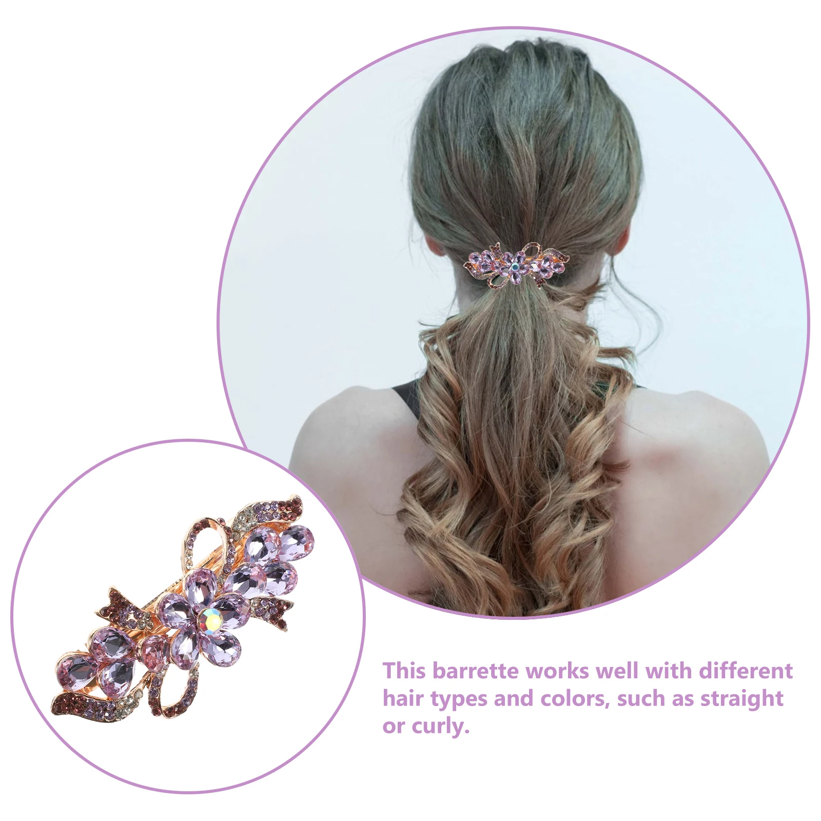 Rhinestone Purple Metal Bride Wedding Barrettes Formal Hairstyle Bride Hair Clips Hair Accessories
Rhinestone Purple Metal Bride Wedding Barrettes Formal Hairstyle Bride Hair Clips Hair Accessories