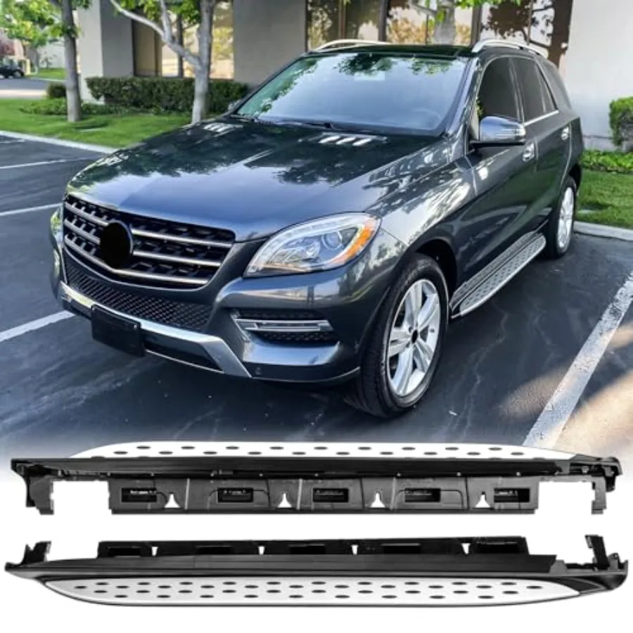 Алюминиевые боковые подножки Nerf Bars, совместимые с внедорожниками Mercedes Benz ML GLE W166 ML350 GLE450 2012-2019 левый и правый 
Алюминиевые боковые подножки Nerf Bars, совместимые с внедорожниками Mercedes Benz ML GLE W166 ML350 GLE450 2012-2019 левый и правый