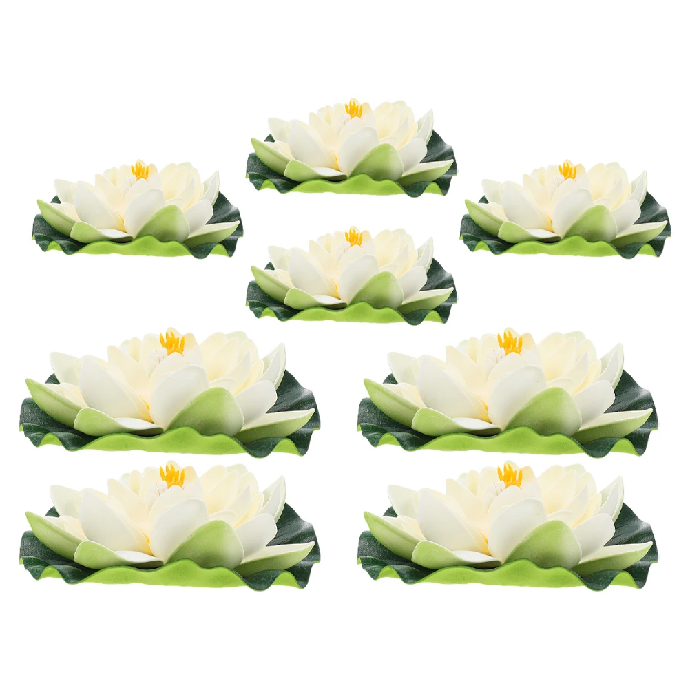 8Pcs Artificial Lotus Leaves Floating Flowers 17cm 10cm Realistic Foam Lily Pads Fish Tank Pond Garden Decoration Aquarium
8Pcs Artificial Lotus Leaves Floating Flowers 17cm 10cm Realistic Foam Lily Pads Fish Tank Pond Garden Decoration Aquarium