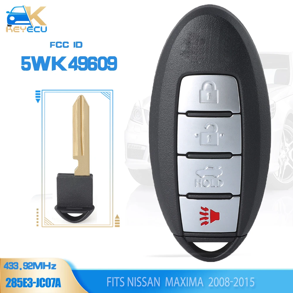 KEYECU 5WK49609, 285E3-JC07A умный дистанционный ключ 433 МГц PCF7952A Fob для Nissan Maxima 2008 2009 2010 2011 2012 2013 2014 2015
KEYECU 5WK49609, 285E3-JC07A умный дистанционный ключ 433 МГц PCF7952A Fob для Nissan Maxima 2008 2009 2010 2011 2012 2013 2014 2015