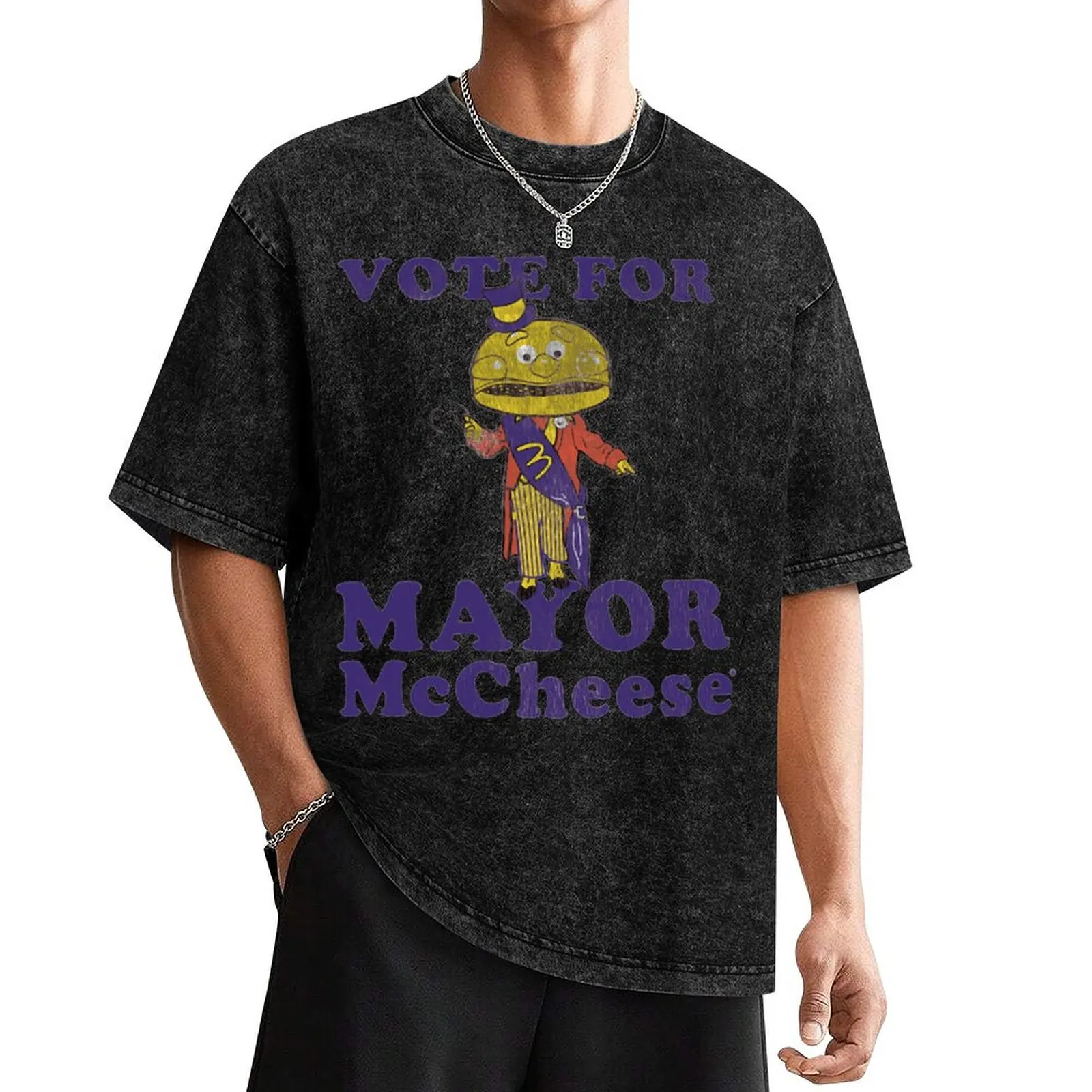 Vote for Mayor McCheese - Vintage Repro T-Shirt cotton man t-shirts Anime t-shirt workout shirts for men
Vote for Mayor McCheese - Vintage Repro T-Shirt cotton man t-shirts Anime t-shirt workout shirts for men