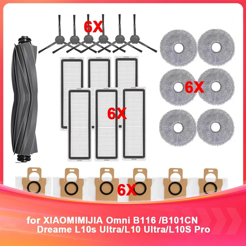 A85Q-Accessories For Xiaomi Mijia Omni B116 /B101CN Main Side Brush Filter Mop Dust Bag Dreame L10s Ultra/L10 Ultra Parts
A85Q-Accessories For Xiaomi Mijia Omni B116 /B101CN Main Side Brush Filter Mop Dust Bag Dreame L10s Ultra/L10 Ultra Parts