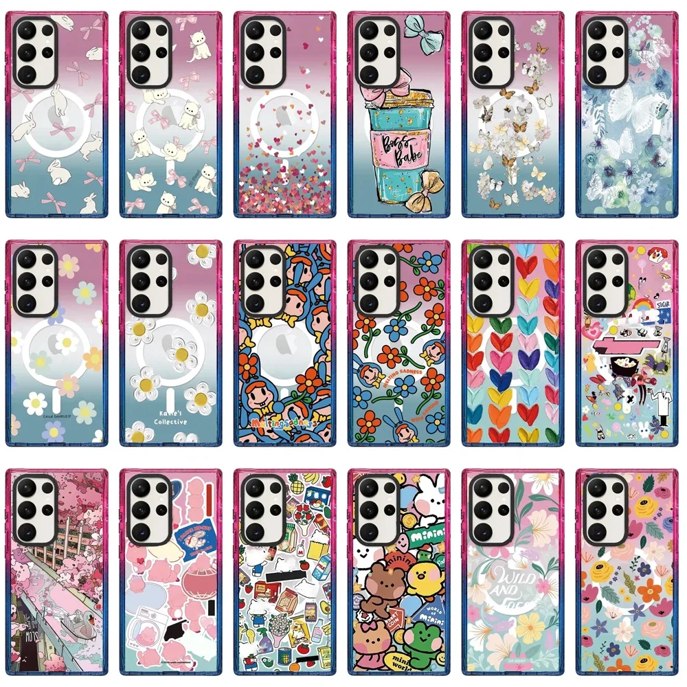 Colorful Border Magnetic Case for Samsung Galaxy S22 Ultra S23 Ultra S24 Ultra S24 + Plus Cover Protective Shell
Colorful Border Magnetic Case for Samsung Galaxy S22 Ultra S23 Ultra S24 Ultra S24 + Plus Cover Protective Shell
