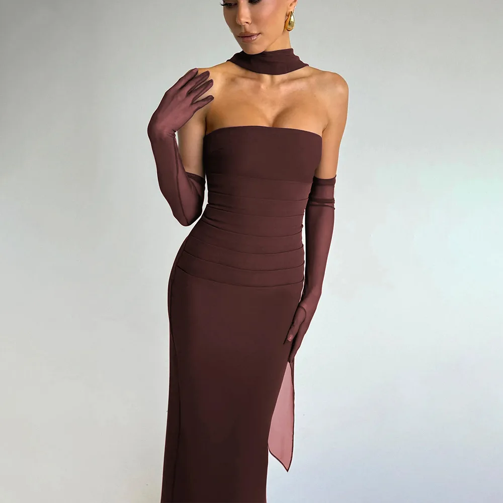 Women's Dress 2025 Spring New Style strapless waist cinched women's long dress elegant ribbon backless sexy dress
Women's Dress 2025 Spring New Style strapless waist cinched women's long dress elegant ribbon backless sexy dress