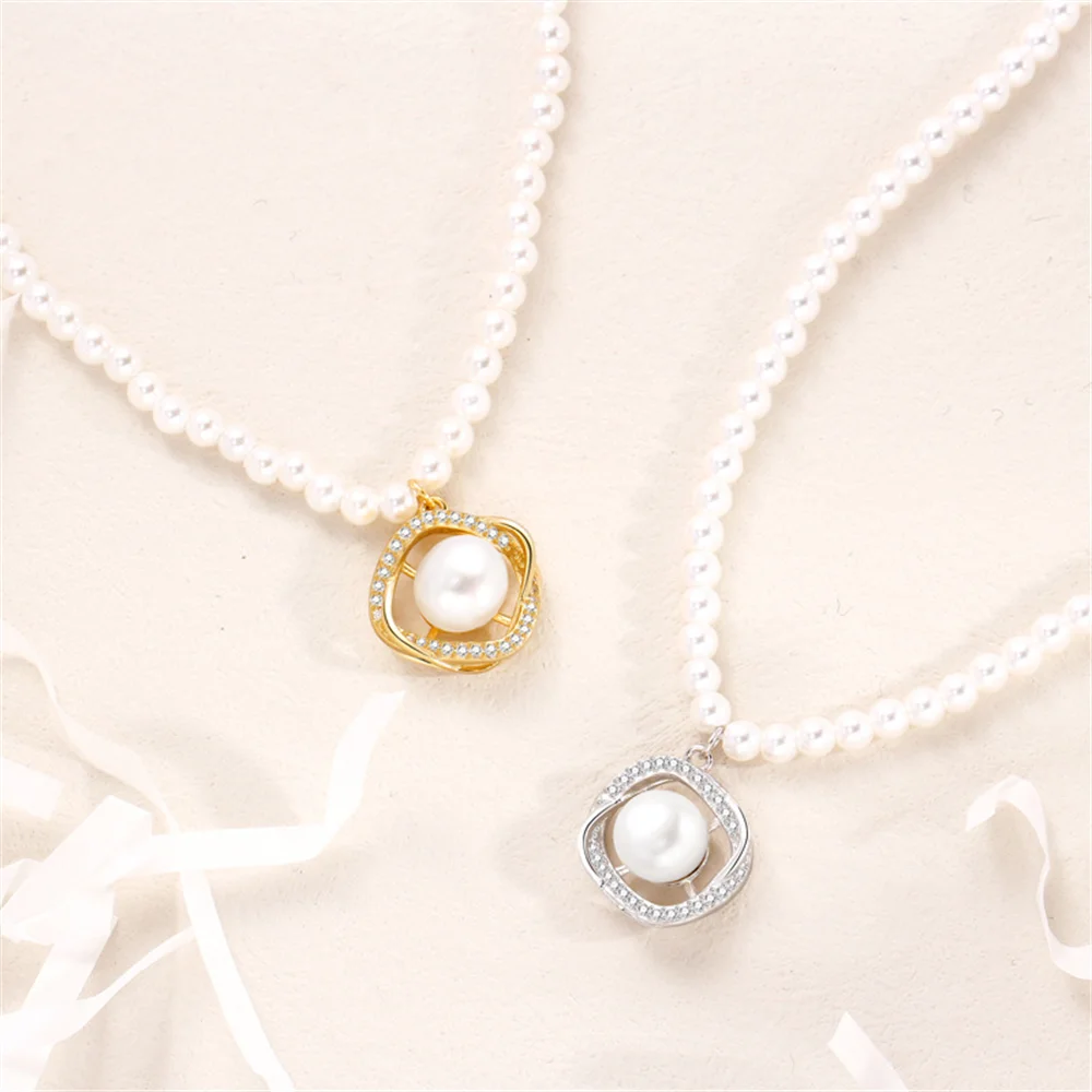 Korean 925Sterling Silver Necklace for Women, Vintage Freshwater Pearl Pendant Niche Gorgeous Elegant High-End Neck Jewelry Gift
Korean 925Sterling Silver Necklace for Women, Vintage Freshwater Pearl Pendant Niche Gorgeous Elegant High-End Neck Jewelry Gift