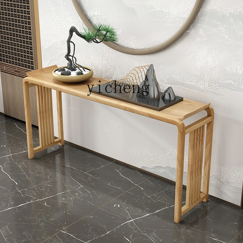 Style Solid Wood Entryway Table Wall-Mounted Simple Zen Living Room Console Table
Style Solid Wood Entryway Table Wall-Mounted Simple Zen Living Room Console Table