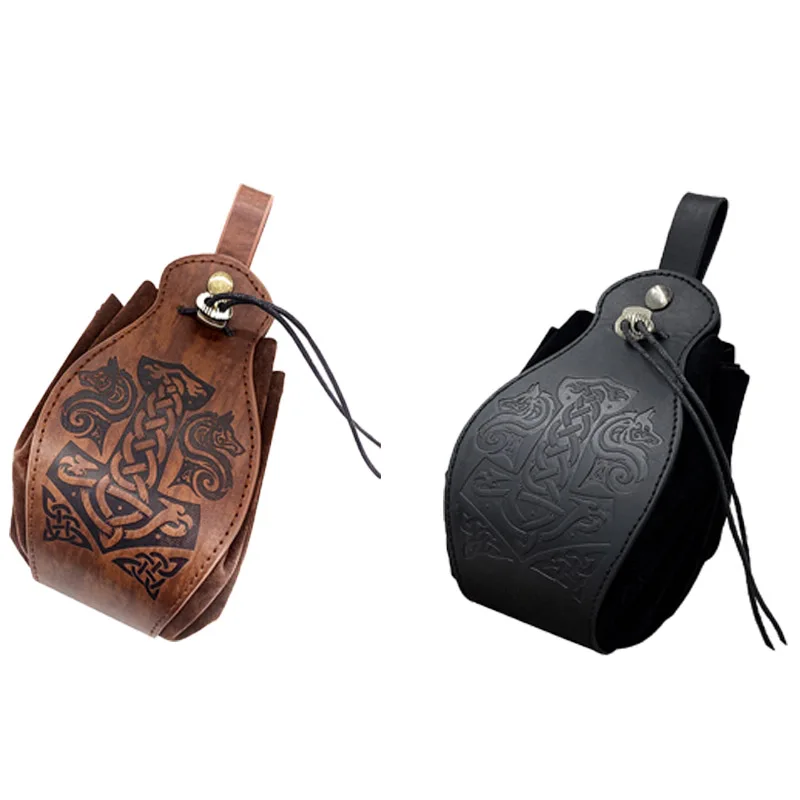 Faux Leather Style Medieval Bag Hanging Belt Coin Purse Vintage Belt Bag Brown Black
Faux Leather Style Medieval Bag Hanging Belt Coin Purse Vintage Belt Bag Brown Black