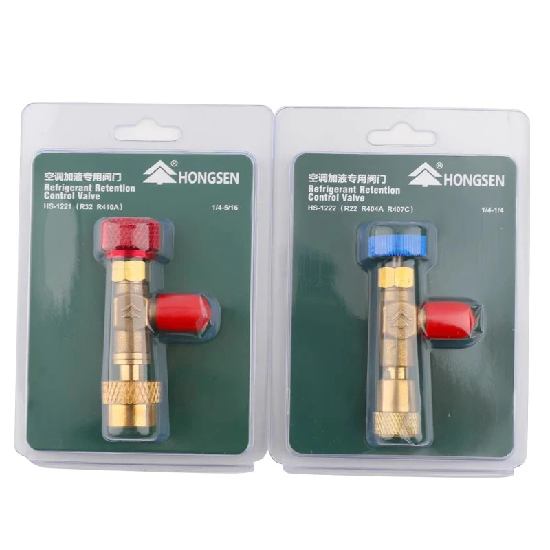R410 R22 Air Conditioner Fluid Filling Safety Valve Fluoride Adapter Fittings
R410 R22 Air Conditioner Fluid Filling Safety Valve Fluoride Adapter Fittings