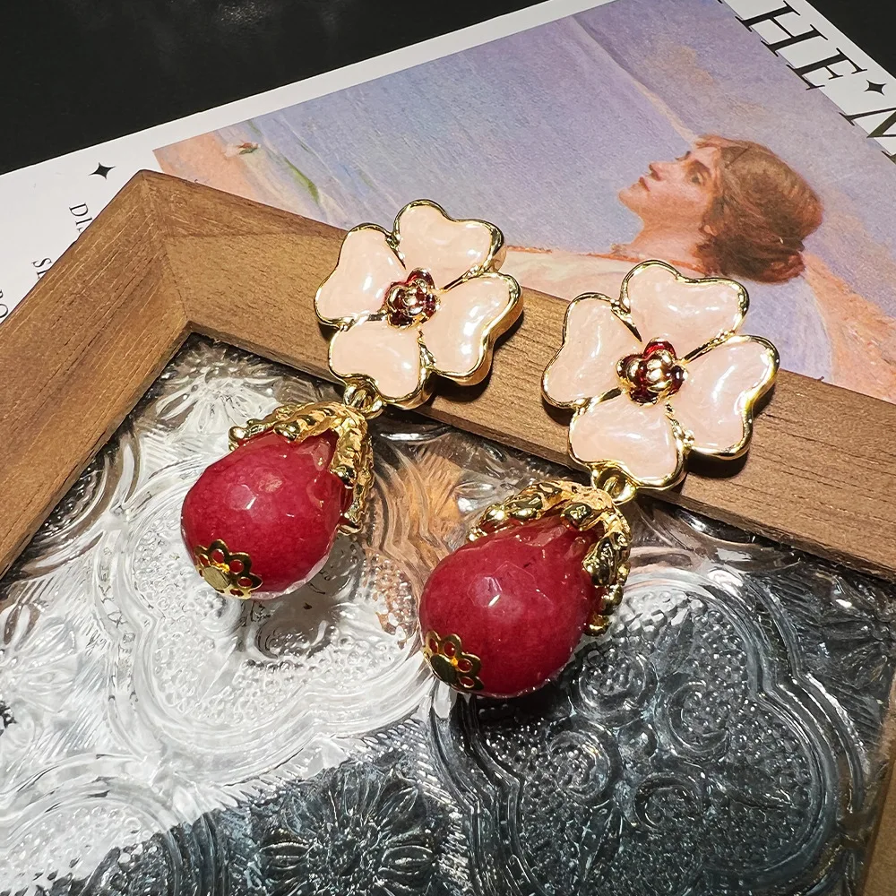 DIY accessories Vintage medium ancient style enamel glaze flower natural stone temperament retro sweet high sense court style ea
DIY accessories Vintage medium ancient style enamel glaze flower natural stone temperament retro sweet high sense court style ea