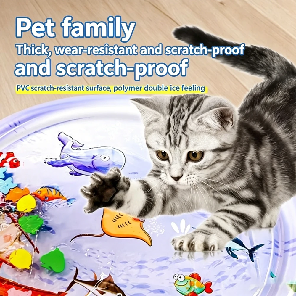 Thickened Inflatable Water Mat Cat Dog Playing Water Mat With Pump Water Sensory Play Mat Ocean Pet Crawling Playing Mat Cat Toy
Thickened Inflatable Water Mat Cat Dog Playing Water Mat With Pump Water Sensory Play Mat Ocean Pet Crawling Playing Mat Cat Toy
