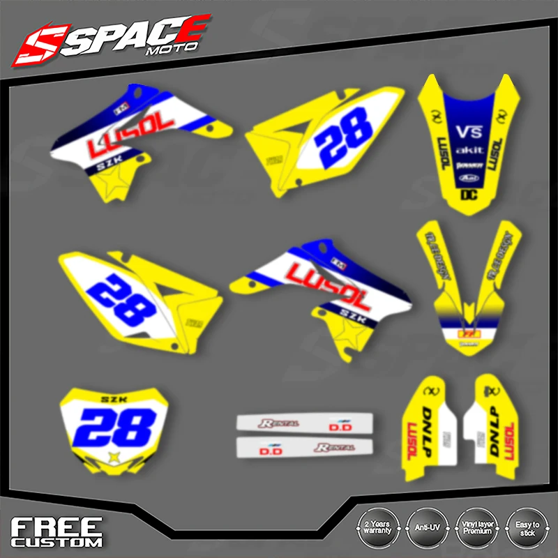 SPACE пользовательская мотоциклетная графическая фоновая наклейка для SUZUKI 2010 2011 2012 2013 2014 2015-2018 RMZ250 наклейки наборы наклеек 005
SPACE пользовательская мотоциклетная графическая фоновая наклейка для SUZUKI 2010 2011 2012 2013 2014 2015-2018 RMZ250 наклейки наборы наклеек 005