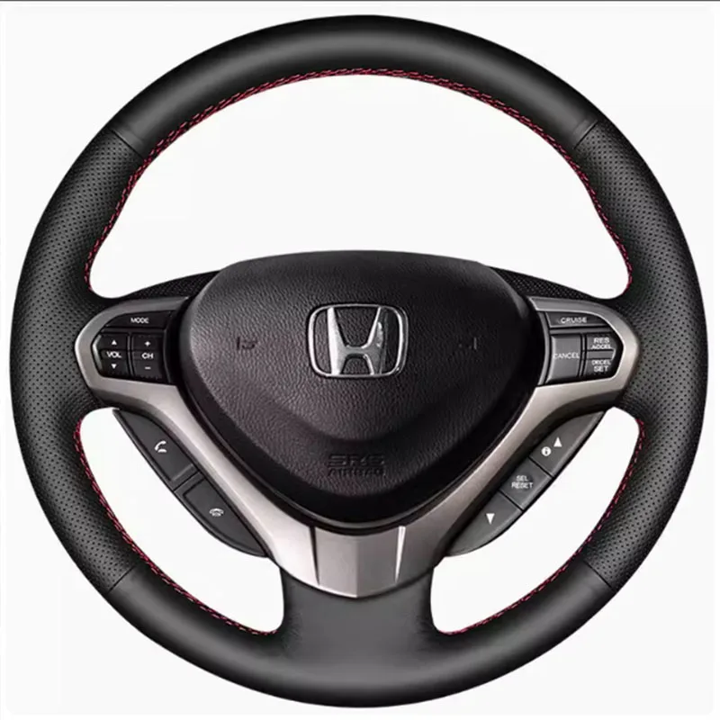 Hand-Stitched non-slip Genuine Leather Car Steering Wheel Cover For Honda Accord Euro 2008-2015 Acura TSX 2009-2014 auto parts
Hand-Stitched non-slip Genuine Leather Car Steering Wheel Cover For Honda Accord Euro 2008-2015 Acura TSX 2009-2014 auto parts