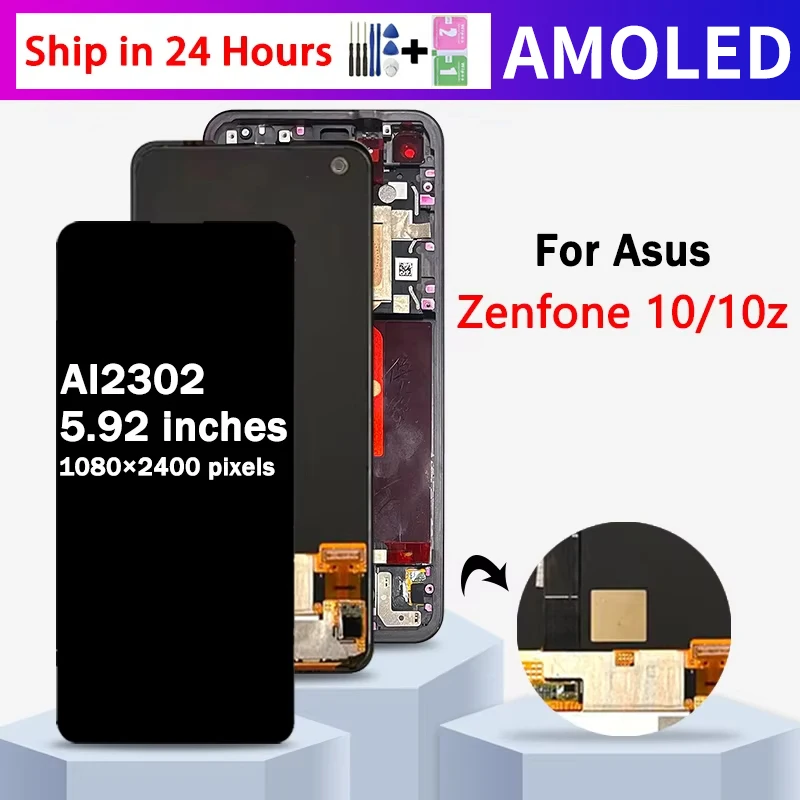 5,92 ''AMOLED для Asus Zenfone 10 10z ЖК-дисплей AI2302, сенсорная панель, дигитайзер в сборе для Zenfone 10 10Z, дисплей
5,92 ''AMOLED для Asus Zenfone 10 10z ЖК-дисплей AI2302, сенсорная панель, дигитайзер в сборе для Zenfone 10 10Z, дисплей