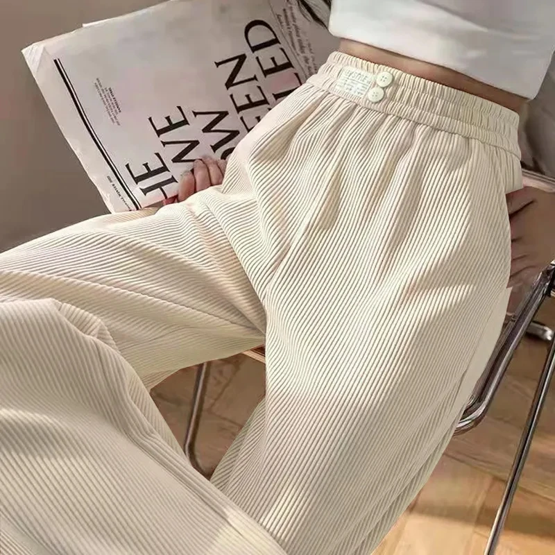 Wide-leg Pants Womens 2022 Spring Summer New Fashion Slim All-match Casual Mopping Pants Women High Waist Large Size Trousers
Wide-leg Pants Womens 2022 Spring Summer New Fashion Slim All-match Casual Mopping Pants Women High Waist Large Size Trousers