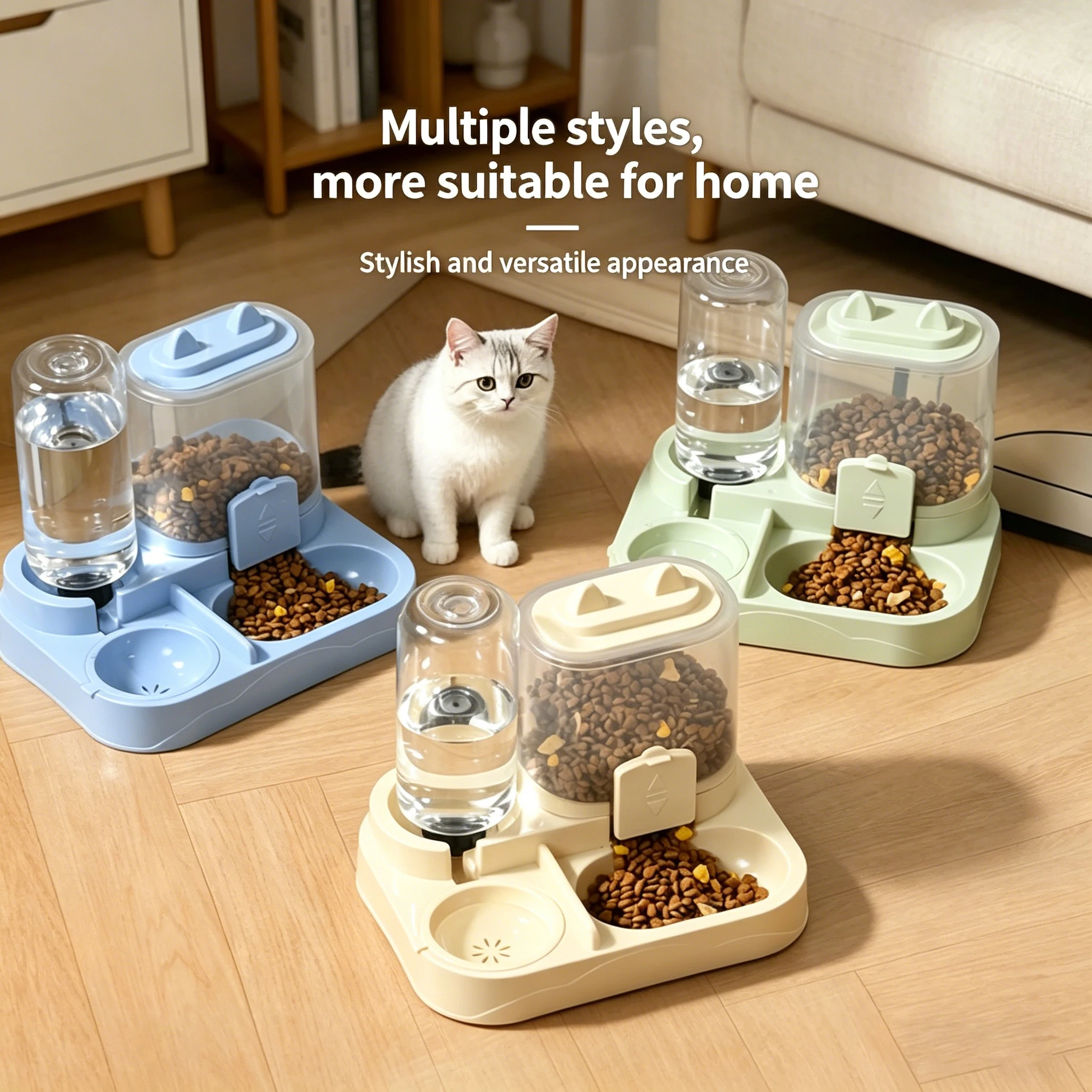 2-in-1 Automatic Pet Feeder and Water Dispenser Large Capacity Gravity Self-Feeding for Cats Dogs
2-in-1 Automatic Pet Feeder and Water Dispenser Large Capacity Gravity Self-Feeding for Cats Dogs