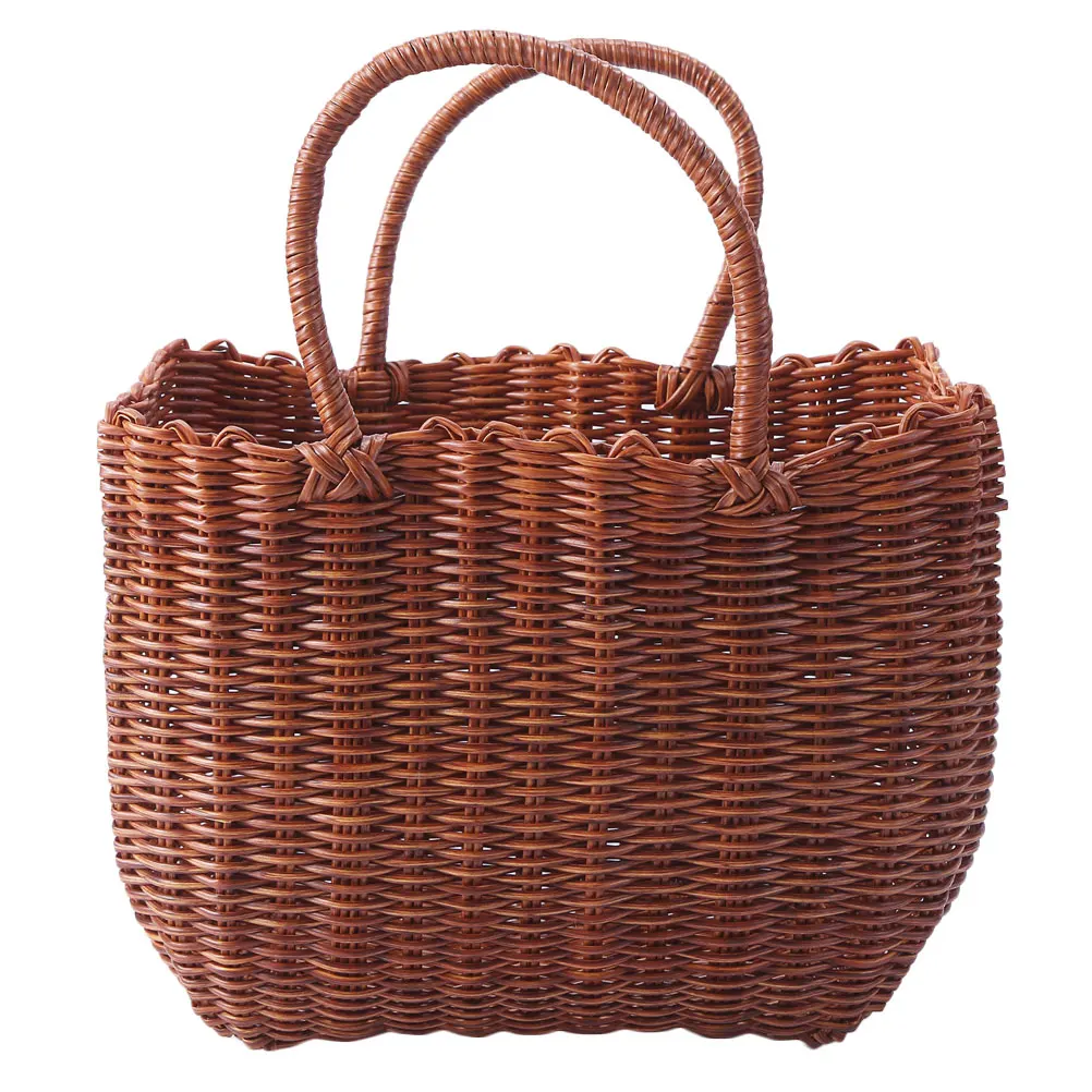 1Pcs Storage Basket Brown Premium Plastic Handheld Woven Style for Home Garden Decor Fruit Vegetable Organizer Portable Picnic
1Pcs Storage Basket Brown Premium Plastic Handheld Woven Style for Home Garden Decor Fruit Vegetable Organizer Portable Picnic