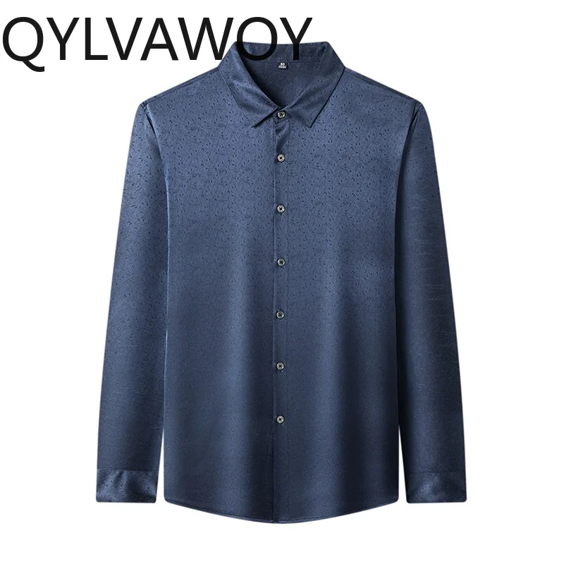 QYLVAWOY High-end Men's Shirts Clothing Long Sleeve Shirt 90.8% Mulberry Silk Shirts for Men Spring Tops Camisas De Hombre Lapel
QYLVAWOY High-end Men's Shirts Clothing Long Sleeve Shirt 90.8% Mulberry Silk Shirts for Men Spring Tops Camisas De Hombre Lapel