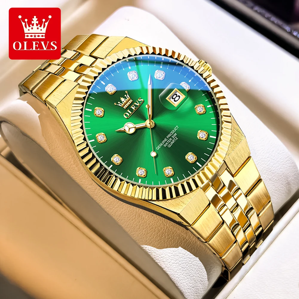 OLEVS 2989 Оригинальные брендовые золотые мужские часы Спортивные кварцевые часы, водонепроницаемые светящиеся часы с датой для мужчин, новая подарочная коробка Reloj
OLEVS 2989 Оригинальные брендовые золотые мужские часы Спортивные кварцевые часы, водонепроницаемые светящиеся часы с датой для мужчин, новая подарочная коробка Reloj