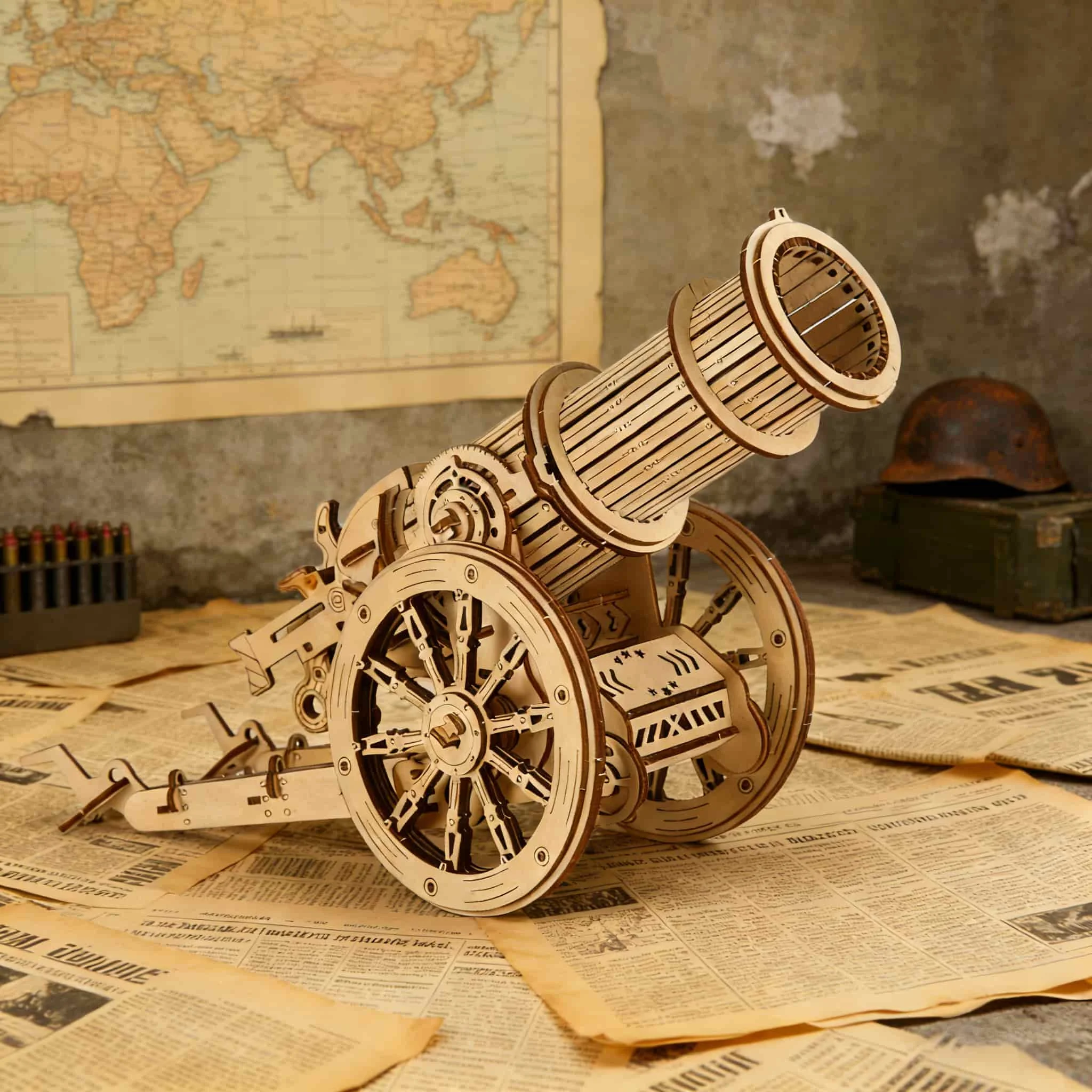 Wheeled Cannon 3D Puzzle, DIY Wooden Model Cannon, Model Assembly Kit, Perfect Holiday Gift Choice
Wheeled Cannon 3D Puzzle, DIY Wooden Model Cannon, Model Assembly Kit, Perfect Holiday Gift Choice