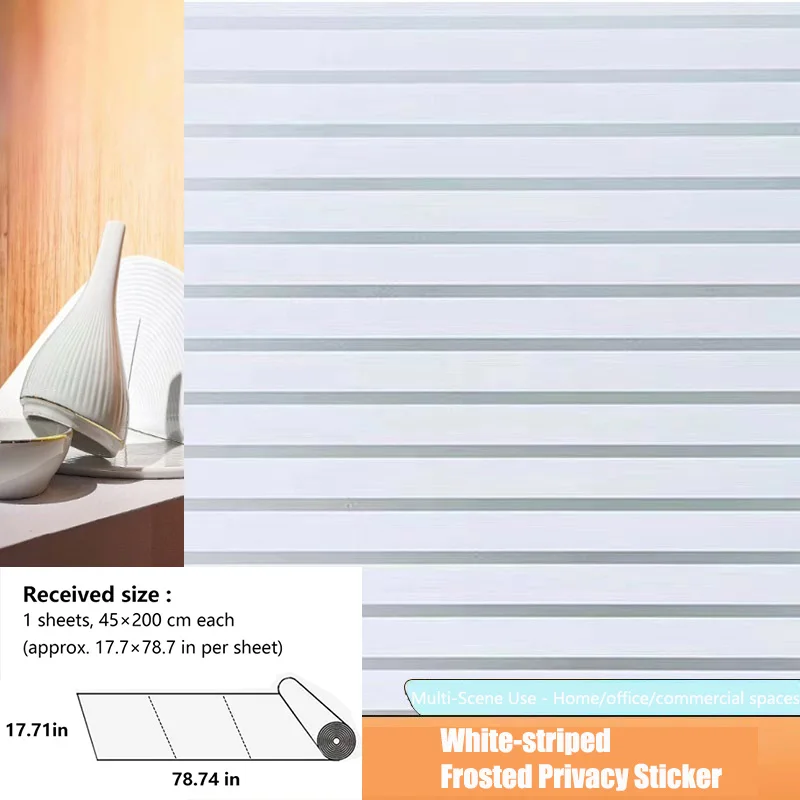 Frosted decal Privacy Window Film Bathroom Glass Door Static Clings Light Transmission No Shadow No Glue Removable Decals
Frosted decal Privacy Window Film Bathroom Glass Door Static Clings Light Transmission No Shadow No Glue Removable Decals