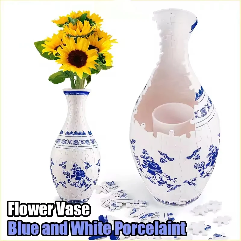 3D Flower Vase Puzzle for Kids Diy Assembly Montessori Toy Chinese Style Home Decoration Floral Bricks Container Unique Toy
3D Flower Vase Puzzle for Kids Diy Assembly Montessori Toy Chinese Style Home Decoration Floral Bricks Container Unique Toy
