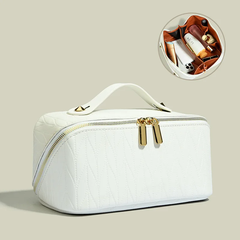 Large Capacity Portable PU Makeup Bag Multi-functional Travel Waterproof Makeup Wash and Storage Cases Geometry
Large Capacity Portable PU Makeup Bag Multi-functional Travel Waterproof Makeup Wash and Storage Cases Geometry
