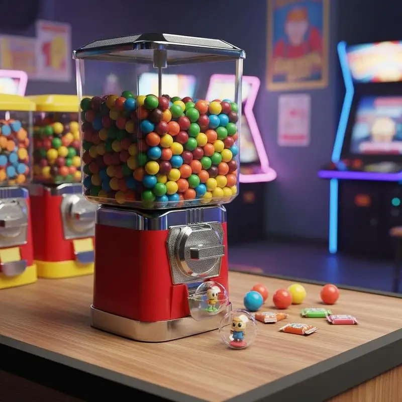Home Candy Vending Machine 17"H For Game Stores Party Room Kids Playroom, PC Tank Metal Base Coin Operated Mechanism Toy Capsules Bouncy Balls Red
Home Candy Vending Machine 17"H For Game Stores Party Room Kids Playroom, PC Tank Metal Base Coin Operated Mechanism Toy Capsules Bouncy Balls Red