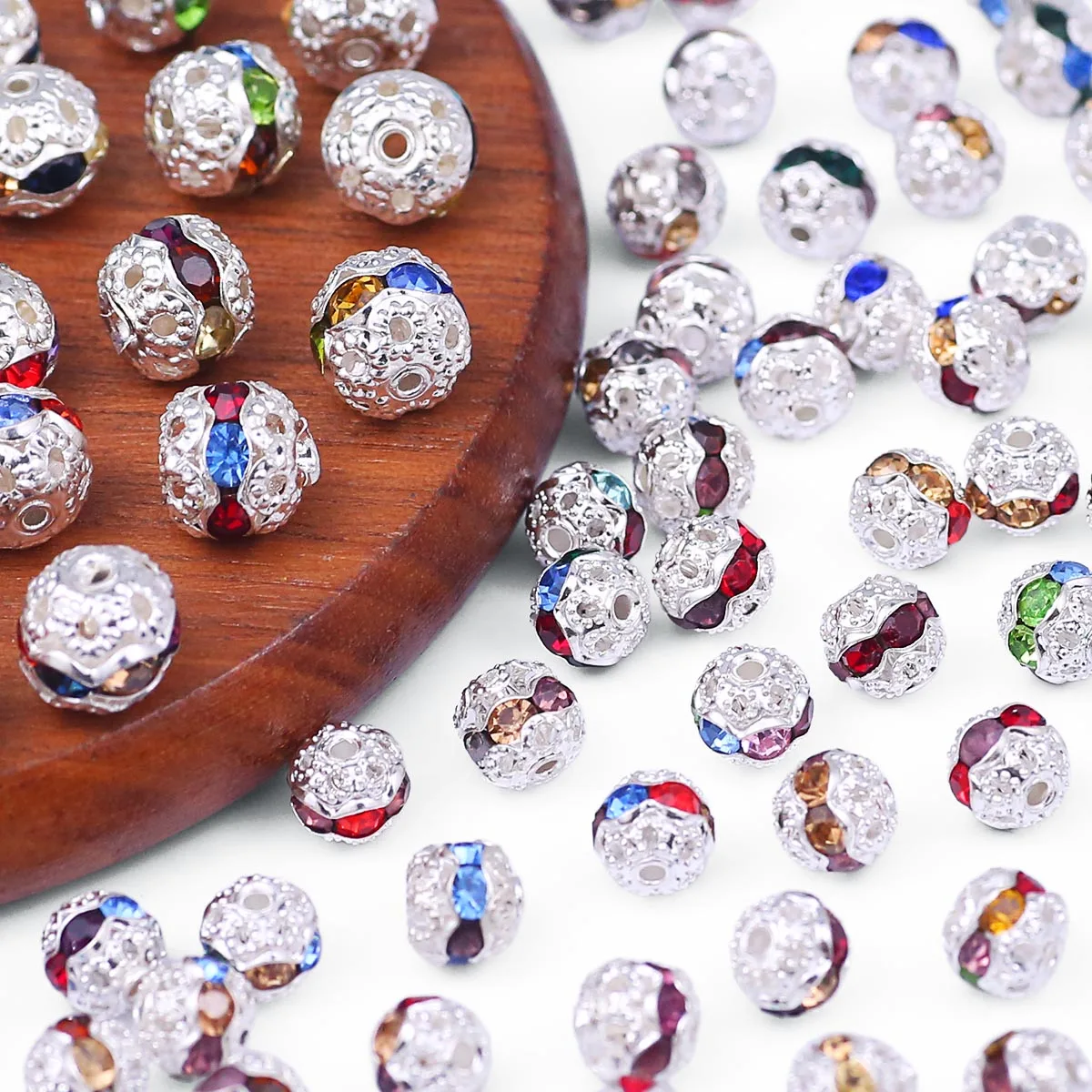 10/20/50Pcs/Lot 6/8mm Copper Out Rhinestones Beads Spacer Loose Bead for Jewelry Making DIY Bracelets Necklace Accessories
10/20/50Pcs/Lot 6/8mm Copper Out Rhinestones Beads Spacer Loose Bead for Jewelry Making DIY Bracelets Necklace Accessories