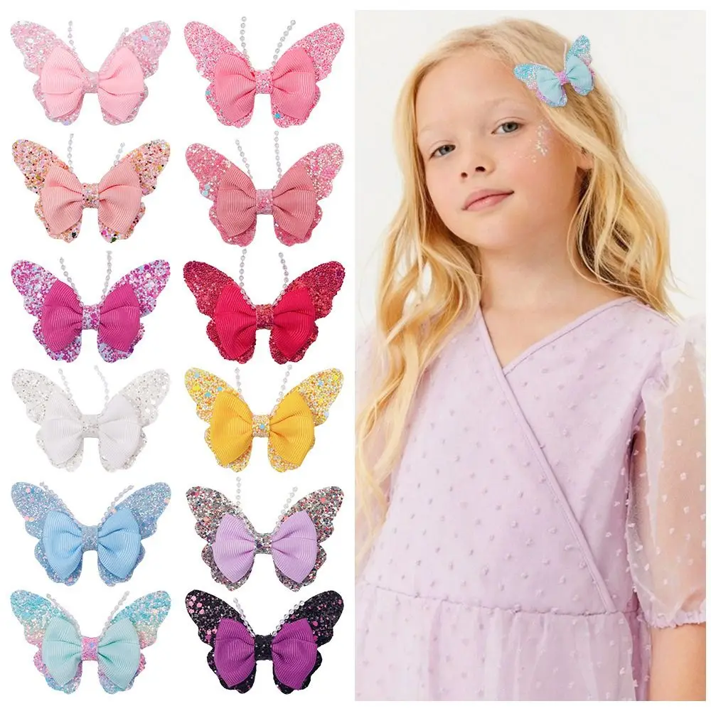 5PCS Fashion Sequin Glitter Butterfly Hair Clips Sweet Cute Bowknot Clips Kids Headwear For Women Girls Hair Accessories
5PCS Fashion Sequin Glitter Butterfly Hair Clips Sweet Cute Bowknot Clips Kids Headwear For Women Girls Hair Accessories