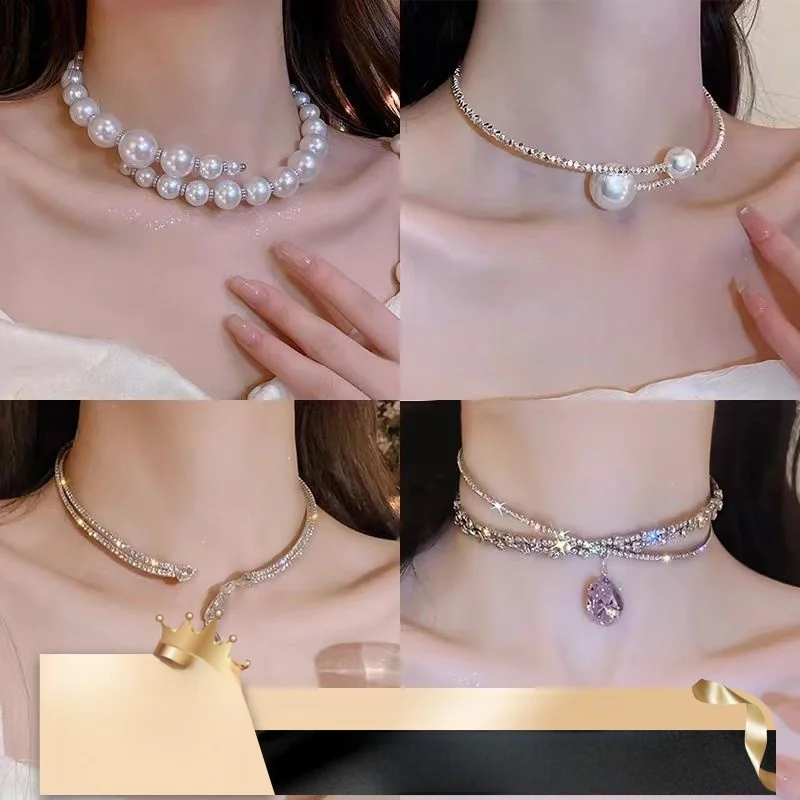 Ele Irregular Artificial Pearl Nelace Women's Faion Clavicle Chain Jewelry Cross-Border High-End Sensation Accories
Ele Irregular Artificial Pearl Nelace Women's Faion Clavicle Chain Jewelry Cross-Border High-End Sensation Accories