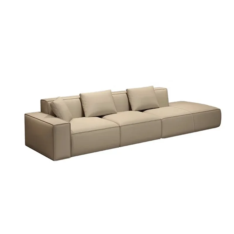 Italian minimalist tofu block leather sofa first layer cowhide living room straight row princess leather sofa
Italian minimalist tofu block leather sofa first layer cowhide living room straight row princess leather sofa