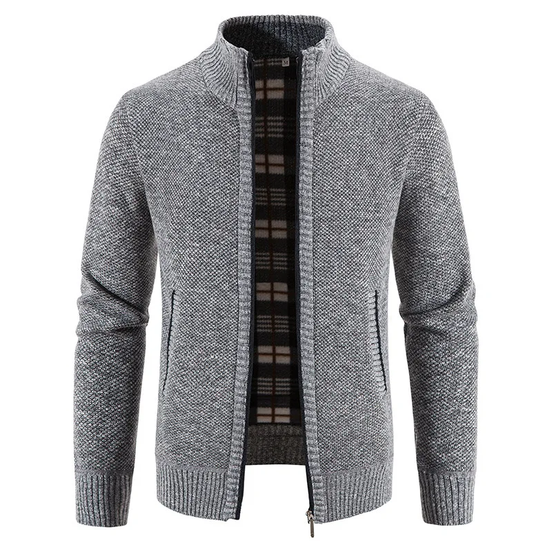Men's Thickened Woolen Cardigan Coat Zipper Collar Knitted Sweater Autumn Winter New Style Fashion Urban Youth Casual Knitwear
Men's Thickened Woolen Cardigan Coat Zipper Collar Knitted Sweater Autumn Winter New Style Fashion Urban Youth Casual Knitwear
