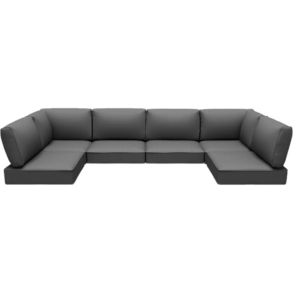 Replacement Cushions for Rattan Wicker Sectional Sets, Water-Resistant Sofa Cushions, 14-Piece
Replacement Cushions for Rattan Wicker Sectional Sets, Water-Resistant Sofa Cushions, 14-Piece
