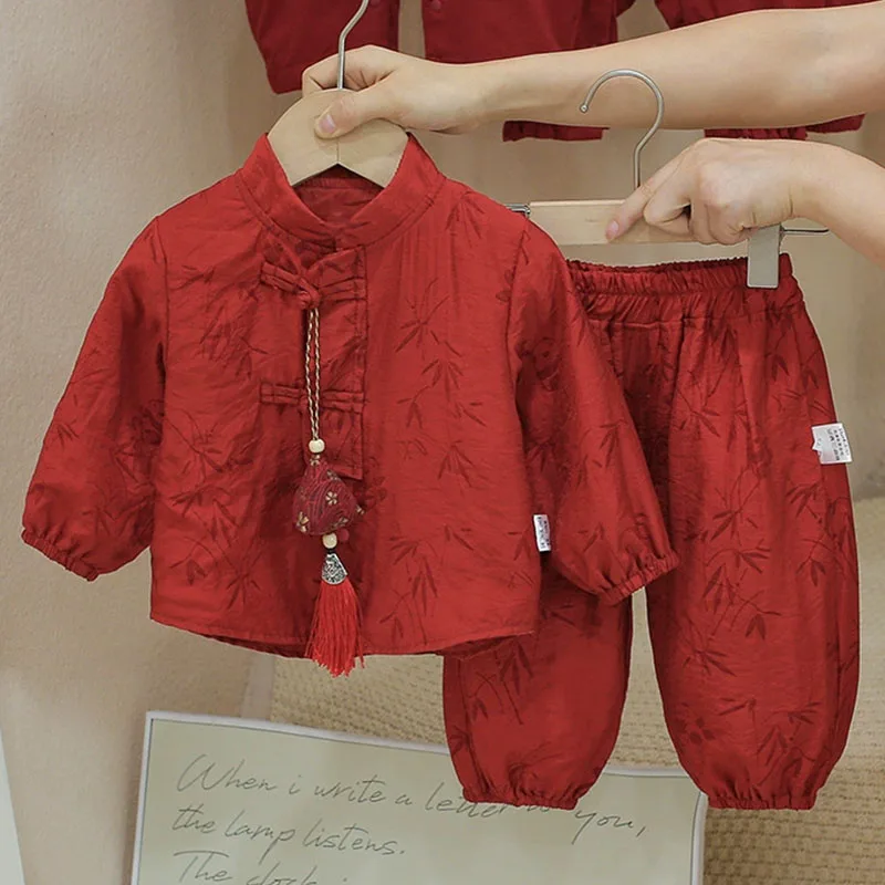 2Piece Spring Autumn Toddler Boy Outfits Chinese Style New Year Red Long Sleeve Tops+Pants Newborn Items Baby Clothing Sets B214
2Piece Spring Autumn Toddler Boy Outfits Chinese Style New Year Red Long Sleeve Tops+Pants Newborn Items Baby Clothing Sets B214