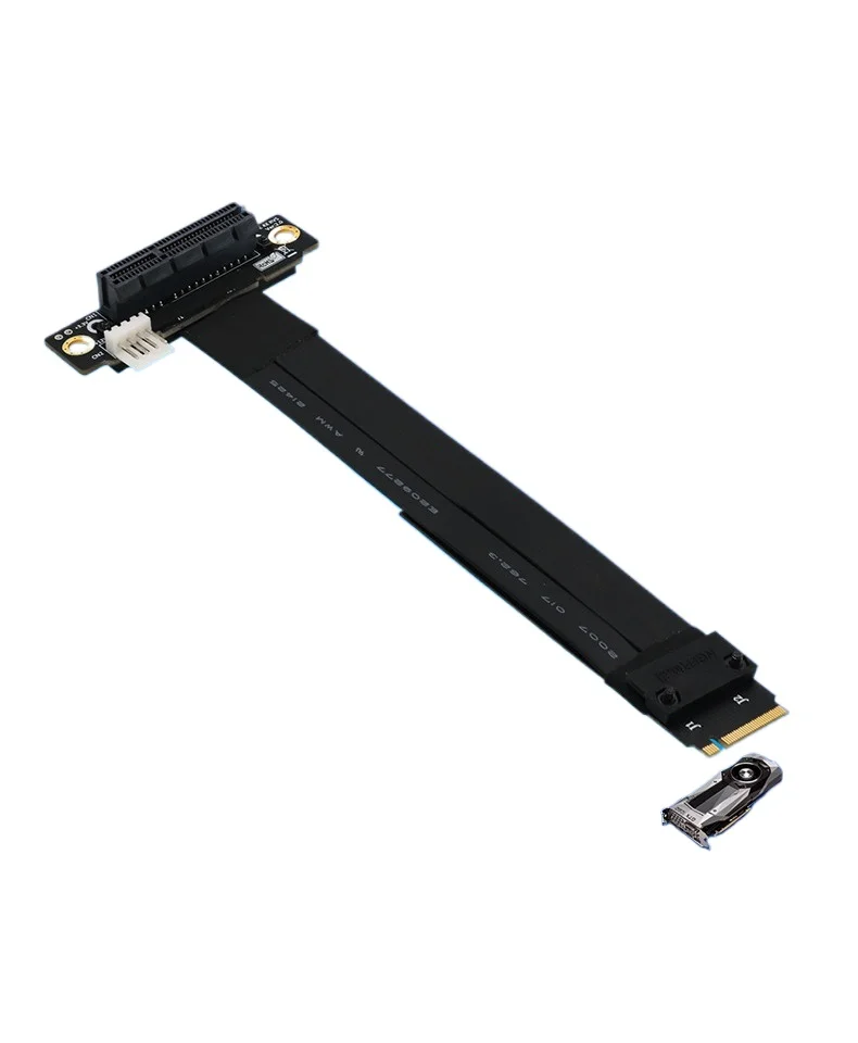 HL PCI-E 4X To M.2 Key M Extension Cable, M.2 Key M To PCI-E 4X Extension Cable, Full Speed Stable
HL PCI-E 4X To M.2 Key M Extension Cable, M.2 Key M To PCI-E 4X Extension Cable, Full Speed Stable