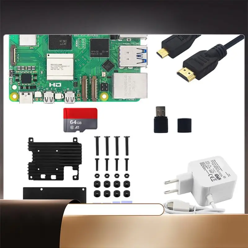 X64A-для Raspberry Pi 5 4G, макетная плата + корпус из алюминиевого сплава, комплект BCM2712, 2,4 ГГц, Videocore VII Pcie 2,0, вилка европейского стандарта, простая в использовании
X64A-для Raspberry Pi 5 4G, макетная плата + корпус из алюминиевого сплава, комплект BCM2712, 2,4 ГГц, Videocore VII Pcie 2,0, вилка европейского стандарта, простая в использовании