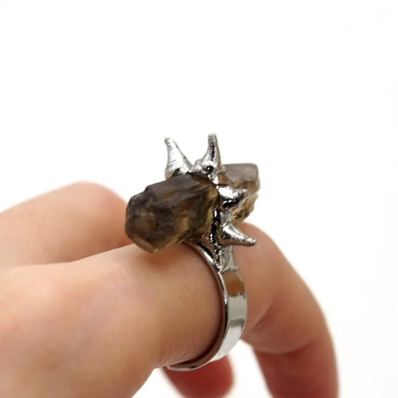 10Pcs Brutalist Y2k Bubble Claw Organic Claws Spiky Thorns Ring Smoky Crystal Silver Plated Adjustable Jewelry
10Pcs Brutalist Y2k Bubble Claw Organic Claws Spiky Thorns Ring Smoky Crystal Silver Plated Adjustable Jewelry