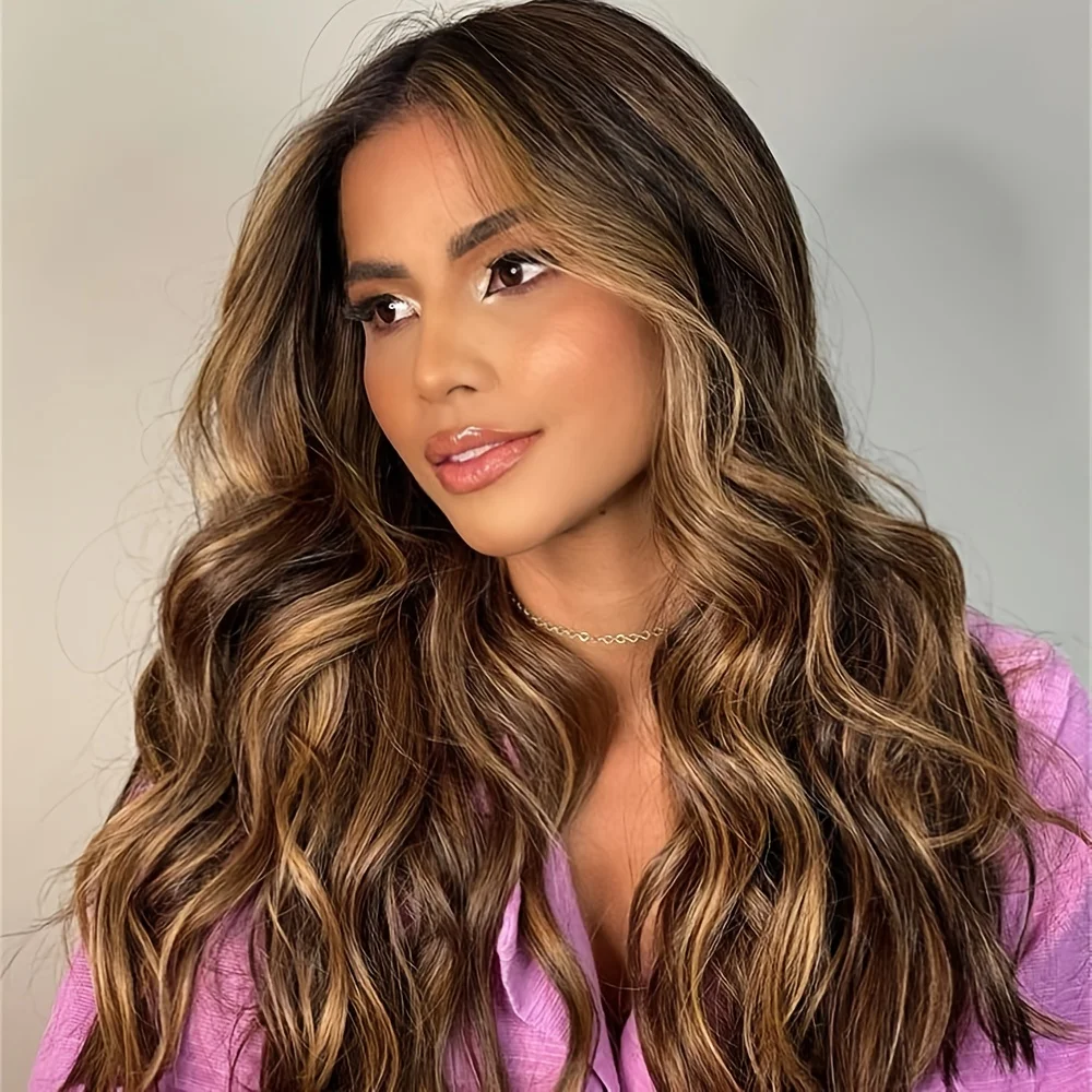 18inch Highlight blonde Body Wave 5x5 Lace Front Hair 100% Human Hair Wig 150 Density with Baby Hair Pre-Plucked Soft Hair Wig
18inch Highlight blonde Body Wave 5x5 Lace Front Hair 100% Human Hair Wig 150 Density with Baby Hair Pre-Plucked Soft Hair Wig