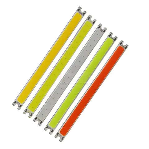 5 szt. listew LED 100x8mm COB Flip Chip na podłożu aluminiowym, DC 12~14V 5W, jednokolorowe, 3000K ciepła biel, 4000K neutralna biel, 6000K biała