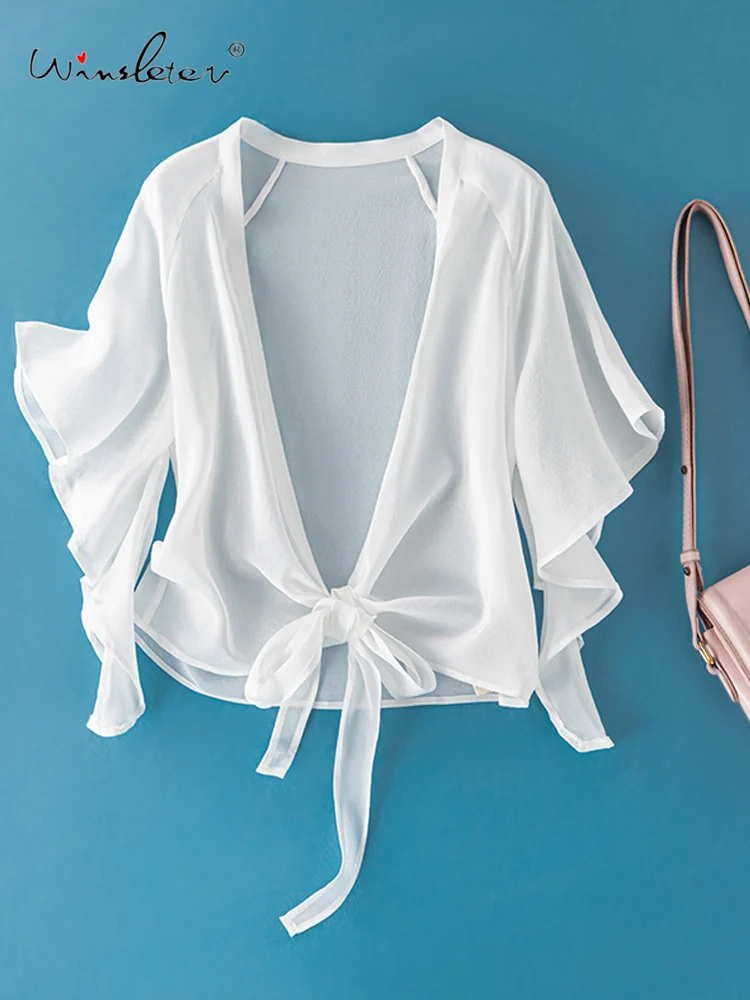 Winsleter-100% Silk Elegant Sunscreen Tops, Batwing Sleeve Lace-up, Women Beach Vacation Short Shawl Coat, 2026 Summer C61206CC
Winsleter-100% Silk Elegant Sunscreen Tops, Batwing Sleeve Lace-up, Women Beach Vacation Short Shawl Coat, 2026 Summer C61206CC