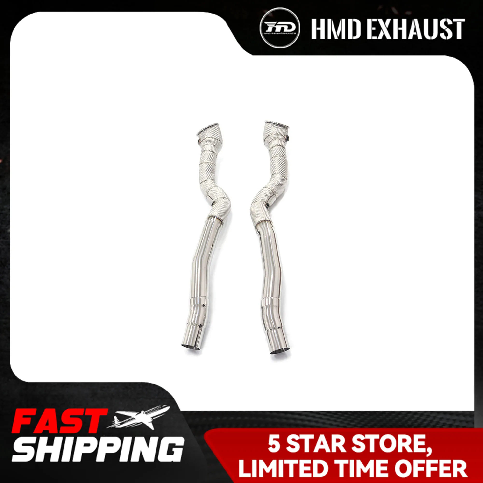  HMD Exhaust System High Flow Performance Downpipe For Ferrari 812 6.5L With Heat Shield Racing Pipe
HMD Exhaust System High Flow Performance Downpipe For Ferrari 812 6.5L With Heat Shield Racing Pipe