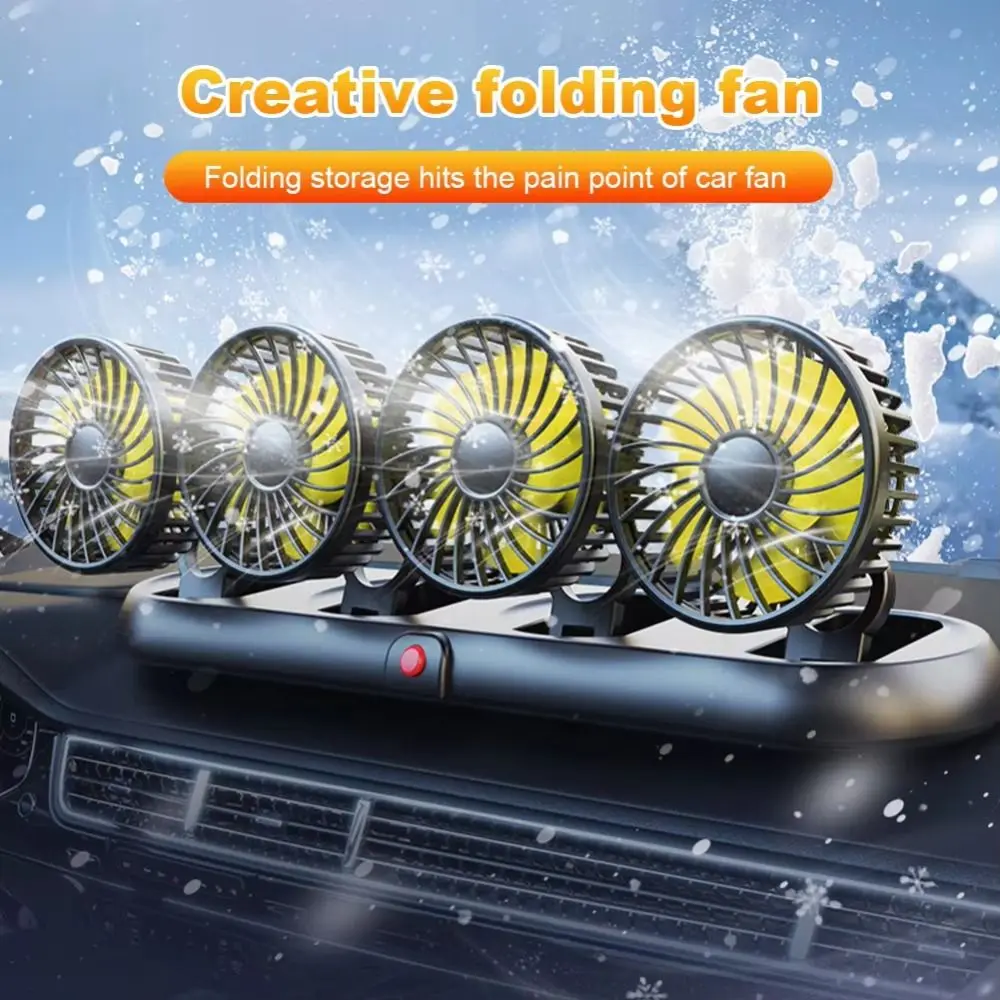 USB/12V/24V Car Cooling Fan 360 Degree Adjustable Wide-angle Air Supply Portable Car Fan Low Noise Strong Wind
USB/12V/24V Car Cooling Fan 360 Degree Adjustable Wide-angle Air Supply Portable Car Fan Low Noise Strong Wind